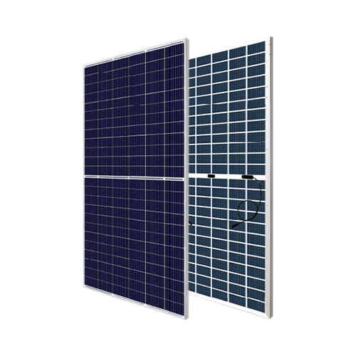 Canadian Solar BiHiKu CS3W-385PB-AG-LANDSCAPE 385Watt 144 1/2 Cells Bifacial Clear Polycrystalline 30mm Silver Frame Solar Panel w/ Landscape Cables