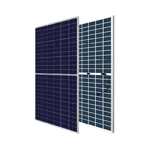 Canadian Solar BiHiKu CS3W-390PB-AG-PORTRAIT 390Watt 144 1/2 Cells Bifacial Clear Polycrystalline 30mm Silver Frame Solar Panel w/ Portrait Cables