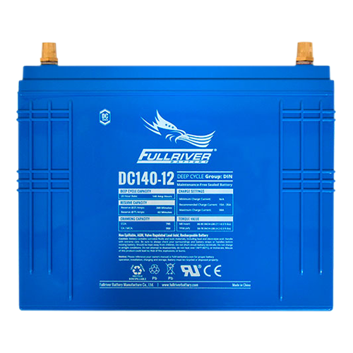 Fullriver DC Series DC140-12 140Ah 12VDC Sealed Deep Cycle AGM Battery