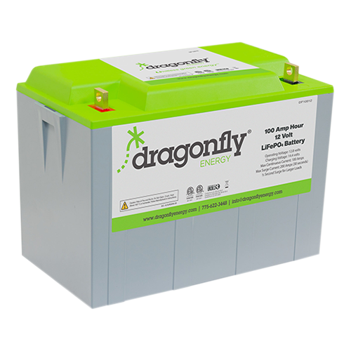 Dragonfly Energy DF10012 100Ah 12VDC Lithium Iron Phosphate (LiFePO4) Deep Cycle Battery