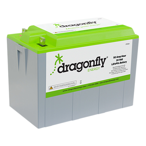 Dragonfly Energy DF5024 50Ah 24VDC Lithium Iron Phosphate (LiFePO4) Deep Cycle Battery