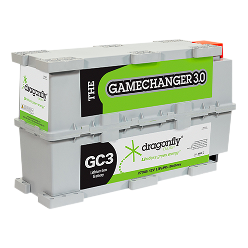 Dragonfly Energy DFGC3 270Ah 12VDC GC3 Lithium Iron Phosphate (LiFePO4) Deep Cycle Battery