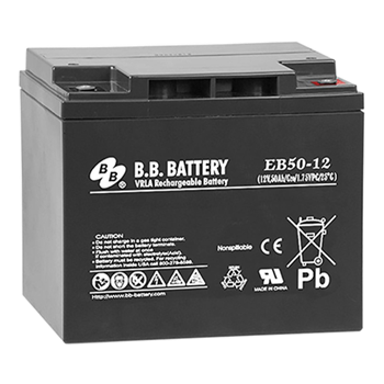 B.B. Battery EB Series EB50-12 50Ah 12VDC VRLA Rechargeable AGM Battery