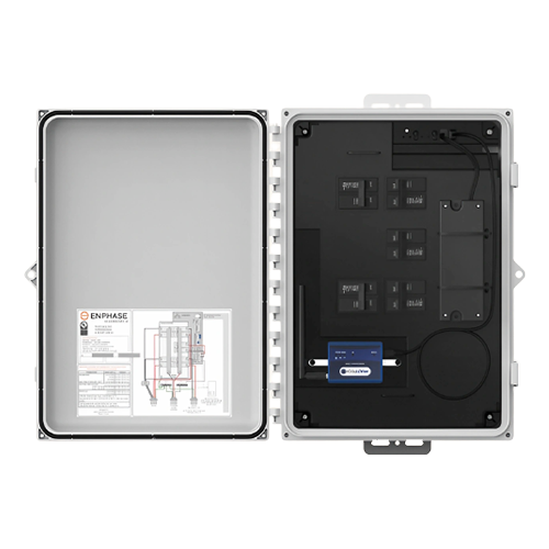 Enphase EN-X-IQ-AM1-240-3C-ES-STOCK 80A 120/240VAC Split-Phase IQ Combiner 3C-ES w/ IQ Envoy Printed Circuit Board For Integrated Revenue Grade PV Production Metering & Consumption Monitoring