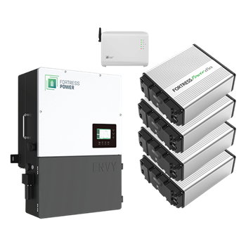 Fortress Power ENVY-10KW-4EFLEX-GBM Indoor Bundle w/ 10kW Envy Hybrid Inverter, (4) 5.4kWh eFlex Lithium Batteries & Guardian Battery Monitor