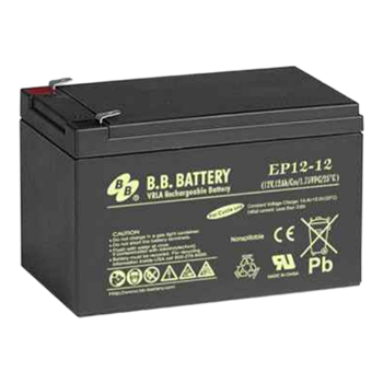 B.B. Battery EP Series EP12-12 12Ah 12VDC VRLA Rechargeable AGM Battery