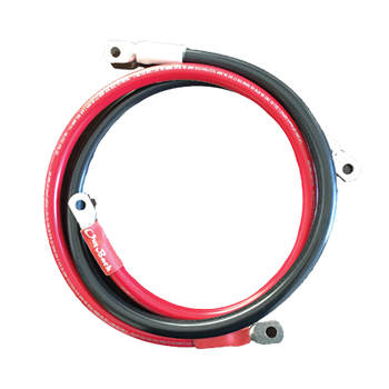 OutBack Power FLEXware FW-CABLE175-120R 175A 120-inch 2/0 AWG DC Ring Terminal Cable w/ Red Heat Shrink