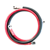 OutBack Power FLEXware FW-CABLE250-15R 250A 15-inch 4/0 AWG DC Ring Terminal Cable w/ Red Heat Shrink