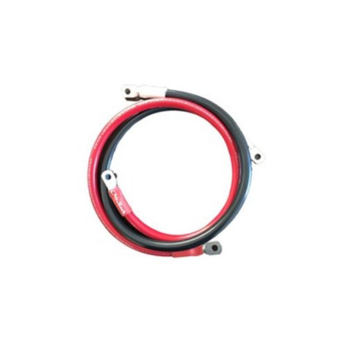 OutBack Power FLEXware FW-CABLE250-36R 250A 36-inch 4/0 AWG DC Ring Terminal Cable w/ Red Heat Shrink