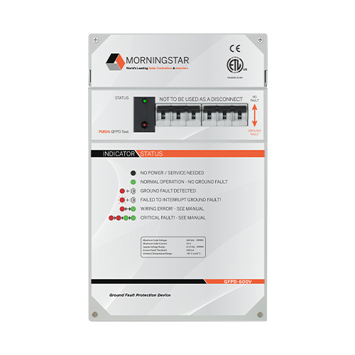 Morningstar GFPD-600V Ground Fault Protection Device for 600VDC Charge Controller