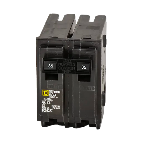 Square D Homeline HOM235 35A 120/240VAC Dual-Pole Standard Typle Plug In Miniature Circuit Breaker