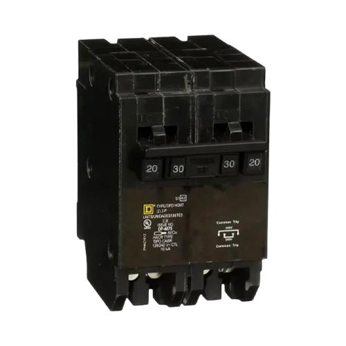 Square D Homeline HOMT220240 40A 120/240VAC Dual-Pole Quad Tandem Miniature Circuit Breaker