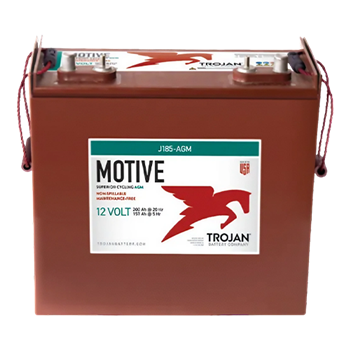 Trojan Motive J185-AGM 200Ah 12VDC Group 921 Deep-Cycle AGM Battery