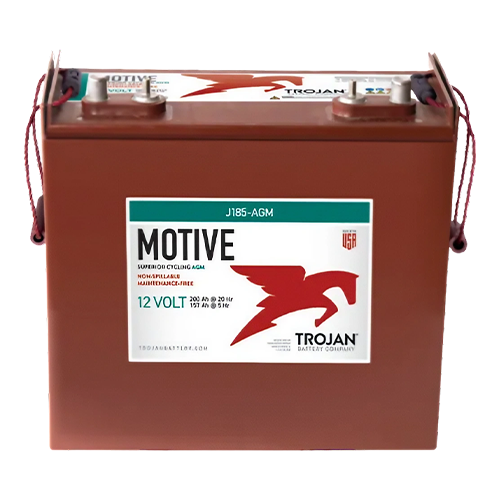 Trojan Motive J185-AGM 200Ah 12VDC Group 921 Deep-Cycle AGM Battery