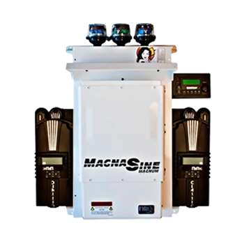 MidNite Solar MNEMS4024PAE-2CL200 4kW 24VDC 120/240VAC Pre-Wired Off-Grid Magnum Energy Inverter System w/ (2) CLASSIC-200 MPPT Charge Controller