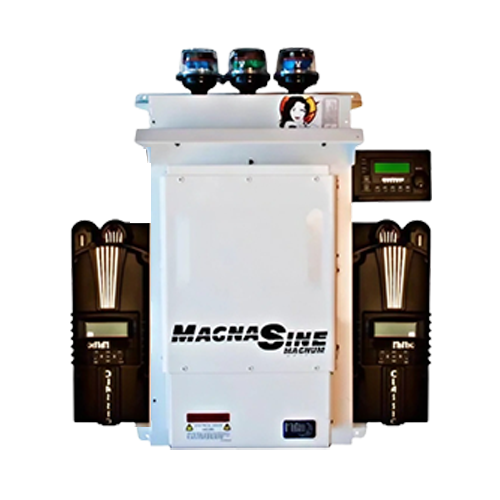 MidNite Solar MNEMS4024PAE-2CL200 4kW 24VDC 120/240VAC Pre-Wired Off-Grid Magnum Energy Inverter System w/ (2) CLASSIC-200 MPPT Charge Controller