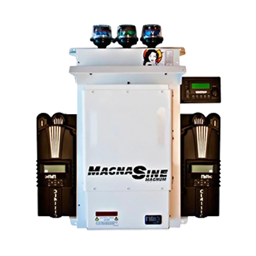 MidNite Solar MNEMS4024PAE-2CL250 4kW 24VDC 120/240VAC Pre-Wired Off-Grid Magnum Energy Inverter System w/ (2) CLASSIC-250 MPPT Charge Controller