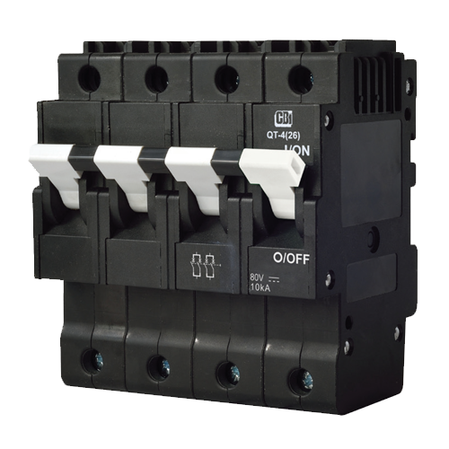 MidNite Solar MNEPV200-80-4PNP 200A 80VDC 4-Pole Non-Polarized DIN Rail Mount Circuit Breaker