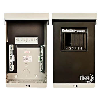 MidNite Solar MNPV4-1000 NEMA 3R PV Combiner Box Configured For Four Strings Of 1000VDC Fuse Holders