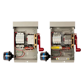 MidNite Solar MNPV4HV-DISCO-3R-DLX 80A 3R Deluxe Disconnecting Combiner Box w/ Four Strings, 15A Fuses & Surge Production Device