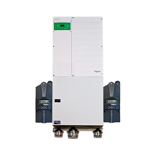 MidNite Solar MNXWP6848-2CL150 6.8kW 48VDC 120/240 Pre-Wired Off-Grid Or Grid-Tied Schneider Electric Conext XW Pro Inverter System w/ (2) CLASSIC-150 MPPT Charge Controller