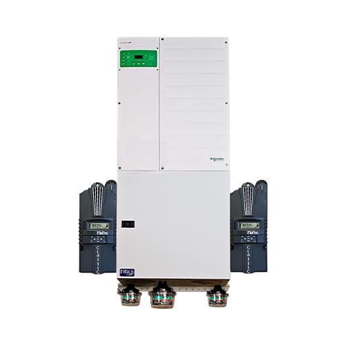 MidNite Solar MNXWP6848-2CL200 6.8kW 48VDC 120/240 Pre-Wired Off-Grid Or Grid-Tied Schneider Electric Conext XW Pro Inverter System w/ (2) CLASSIC-200 MPPT Charge Controller