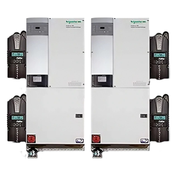 MidNite Solar MNXWP6848D-4CL200 6.8kW 48VDC 120/240 Dual Pre-Wired Off-Grid Or Grid-Tied Schneider Electric Conext XW Pro Inverter System w/ (4) CLASSIC-200 MPPT Charge Controller