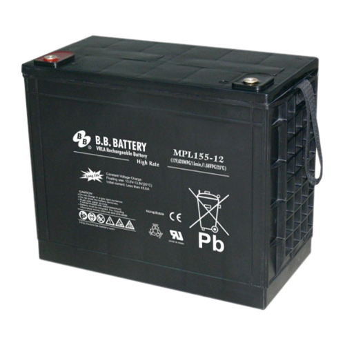 B.B. Battery MPL Series MPL155-12 150Ah (10hr) 12VDC VRLA Rechargeable AGM Battery