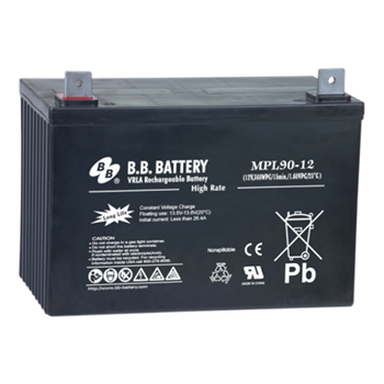 B.B. Battery MPL Series MPL90-12S 88Ah (10hr) 12VDC VRLA Rechargeable AGM Battery