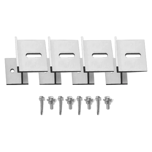 Newpowa NPB-UM Universal Flat Mount Z-Bracket Set (5Wâ€”75W Panels)