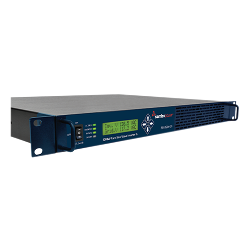 Samlex PSR Rack Mount Series PSR-1200-24 1.2kW 24VDC 120VAC Pure Sine Wave Inverter w/ 19-inch 1U Enclosure & Transfer Relay