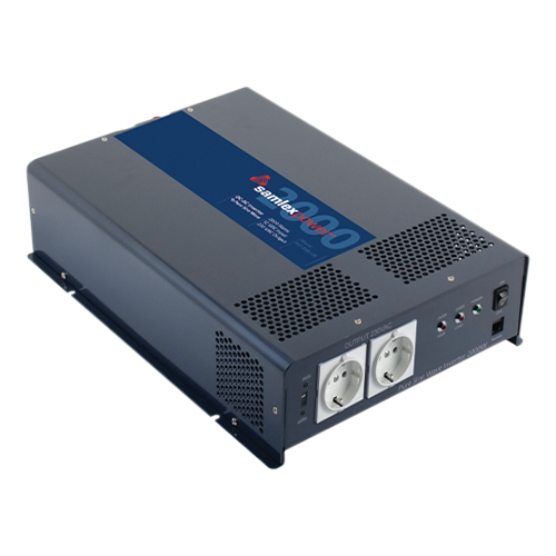 Samlex PST Series PST-200S-12E 2kW 12VDC 230VAC Pure Sine Wave Inverter w/ Two Schuko Outlets