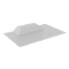 Quick Mount PV QM-THDF-01-M1 9x174x1.5-inch Seamless Tile Hook Deck Flashing w/ Mill Finish