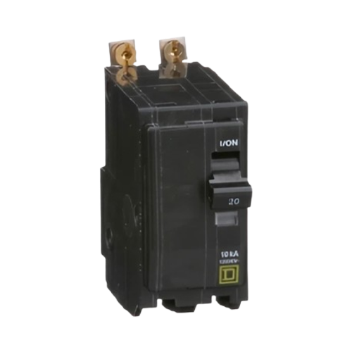 Square D QO Series QOB220 20A 120/240VAC Single Phase Dual-Pole Bolt-On-Mount Miniature Circuit Breaker