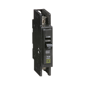 Square D QOU120 20A 120/240V Single Phase Single Pole Miniature Circuit Breaker