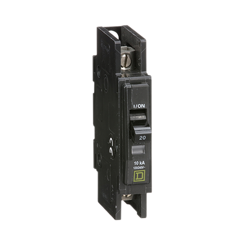 Square D QOU120 20A 120/240V Single Phase Single Pole Miniature Circuit Breaker