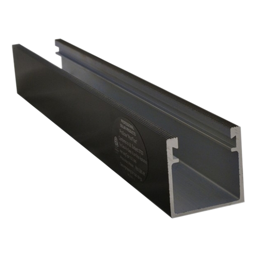 ProSolar RoofTrac R-130-2.0-B 130-inch Standard Support Rail / 2-inch Deep w/ Black Finish