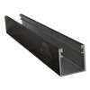 ProSolar RoofTrac R-130-2.0-B-STOCK 130-inch Standard Support Rail / 2-inch Deep w/ Black Finish