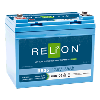 RELiON RB35 35Ah 12VDC Standard Lithium Iron Phosphate (LiFePO4) Battery