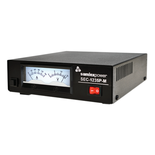 Samlex SEC Series SEC-1235P-M 30A 12VDC 120/240VAC Switching Power Supply w/ Backlit Meter