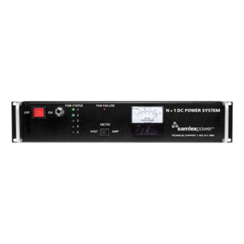 Samlex SEC Series SEC-40BRM 40A 12VDC 105-125VAC 19-inch Rack Mount Power Supply w/ N+1 & Battery Backup