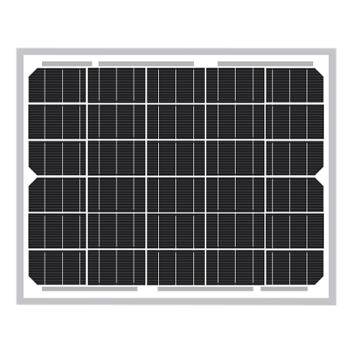 Solarland SLP U Series SLP010S-12U-202A 10Watt 30 Cells 12VDC Monocrystalline 30mm Silver Frame Solar Panel