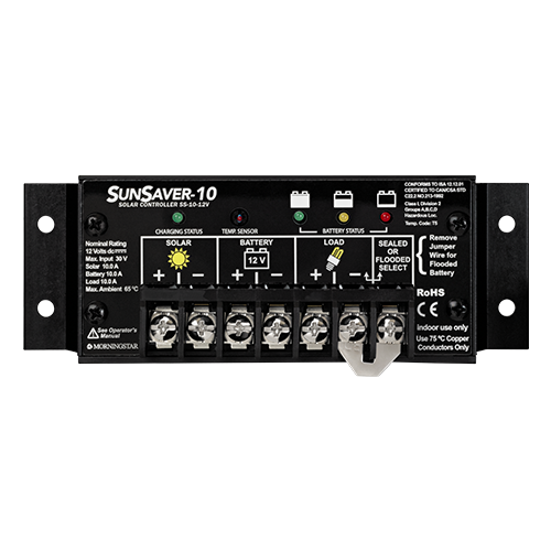 Morningstar SunSaver SS-10-12V-STOCK 10A 12VDC PWM Charge Controller