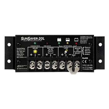 Morningstar SunSaver SS-20L-24V 20 Amp 24VDC PWM Charge Controller w/ Low Voltage Disconnect