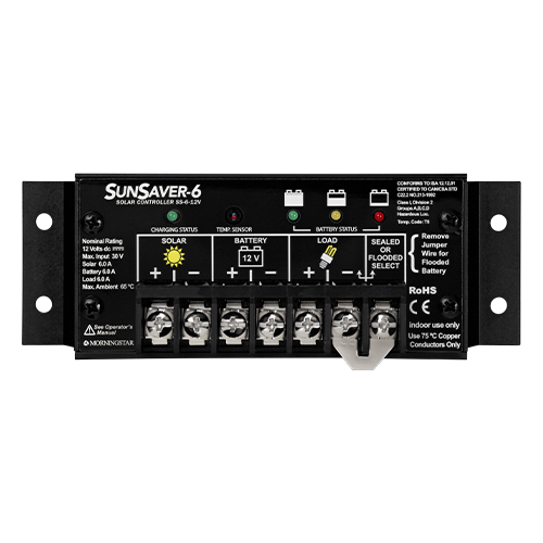 Morningstar SunSaver SS-6-12V 6 Amp 12VDC PWM Charge Controller