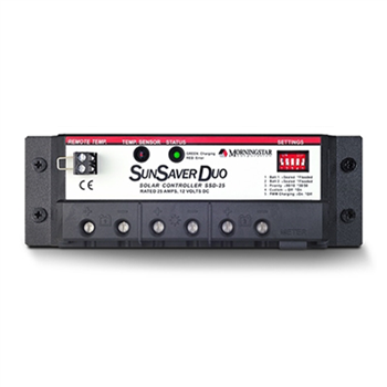 Morningstar SunSaver Duo SSD-25 25 Amp 12VDC PWM Charge Controller