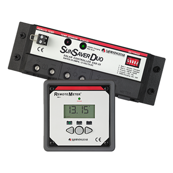 Morningstar SunSaver Duo SSD-25RM 25 Amp 12VDC PWM Charge Controller w/ Remote Meter