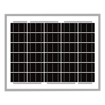 SLD Tech ST-10R-12 10Watt 30 Cells 12VDC Monocrystalline 30mm Silver Frame Solar Panel
