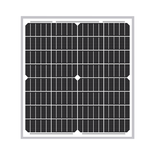SLD Tech ST-20P-12R 20Watt 32 Cells 12VDC BoW Monocrystalline 30mm Silver Frame Solar Panel w/ 10ft 18/2 Cable w/ Inline Diode & 3/8-inch Ring Terminal Connectors