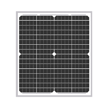 SLD Tech ST-20P-24R 20Watt 64 Cells 24VDC BoW Monocrystalline 30mm Silver Frame Solar Panel w/ 10ft 18/2 Cable w/ Inline Diode & 3/8-inch Ring Terminal Connectors